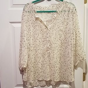 Sheer star blouse